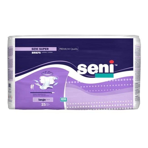 Seni Seni S-LA25-BS1 Super Briefs; Large; Pack of 75 S-LA25-BS1